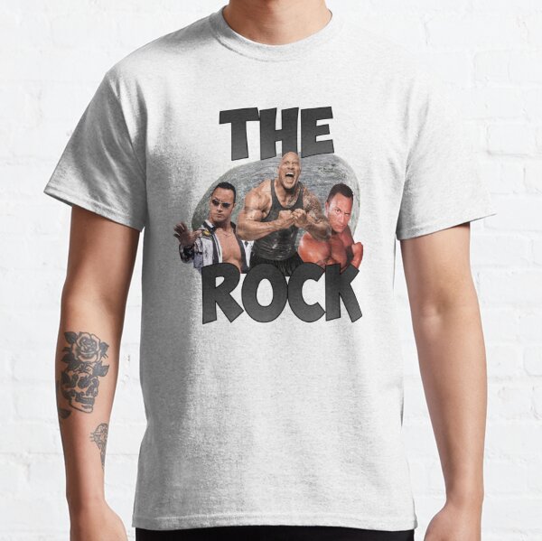 Dwayne The Rock Johnson camiseta masculina, sobrancelha