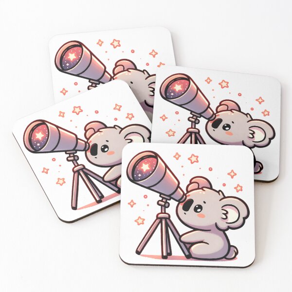 Item preview, Stargazing Koala with Telescope designed and sold by UmbrellaStudio1.