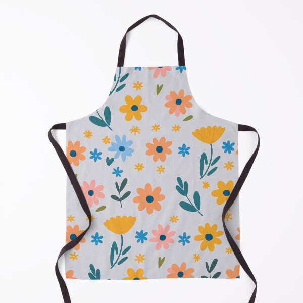 Item preview, pattern with cute flowers and sun on pastel colors handwritting style designed and sold by Carolina Salazar.