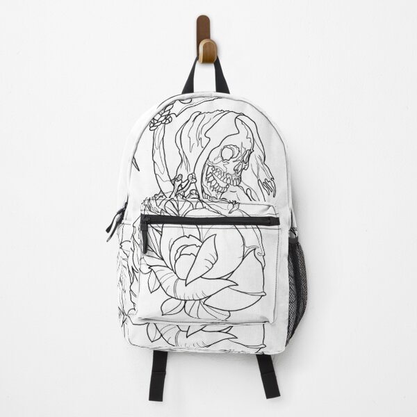 Item preview, Neo traditional grim reaper line work flash designed and sold by ReaperRoseCo.
