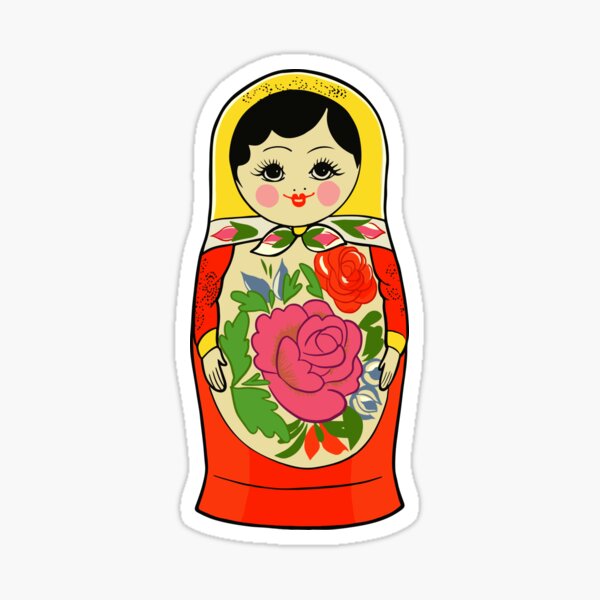 Autumn 7 Piece Russian Fall Season Matryoshka Babushka Stacking Nesting Doll Toy