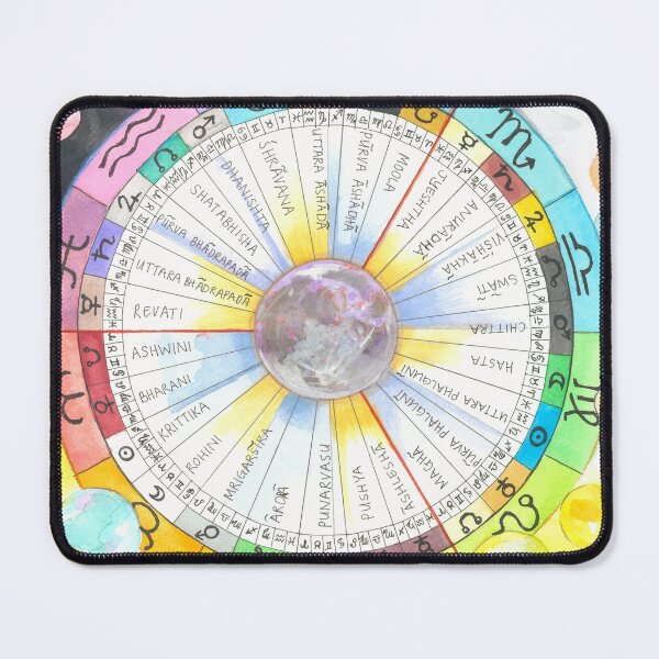 Item preview, Vedic Astrology Nakshatras Lunar Chart Hand-drawn designed and sold by michellegerber.
