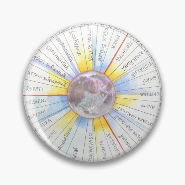 Item preview, Vedic Astrology Nakshatras Lunar Chart Hand-drawn designed and sold by michellegerber.