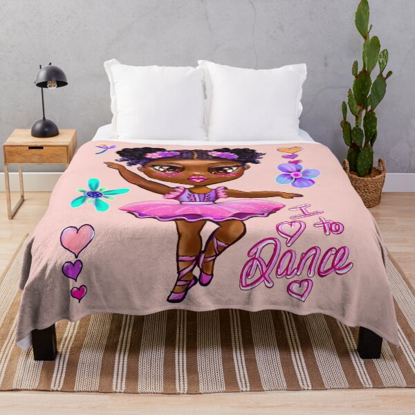 Item preview,  I love to dance 3. African American ballerina dancing in tutu. Black girl. Ballet designed and sold by Artonmytee.