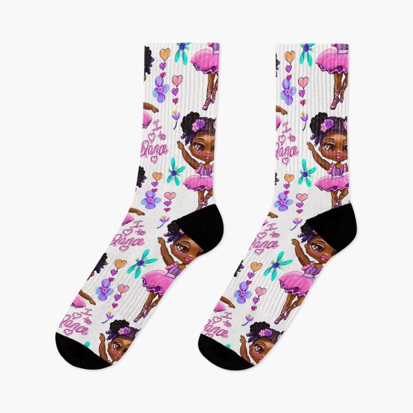 Item preview,  I love to dance 3. African American ballerina dancing in tutu. Black girl. Ballet designed and sold by Artonmytee.