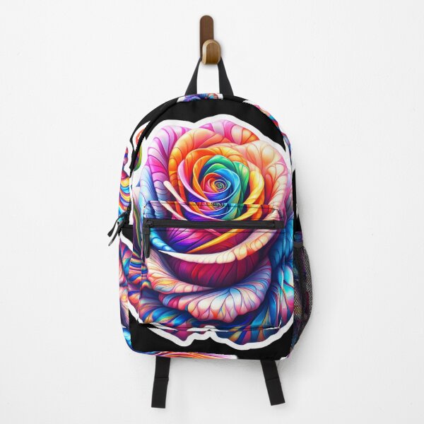 Item preview, Colorful rose saying "I love you" designed and sold by AI-Only Creations.