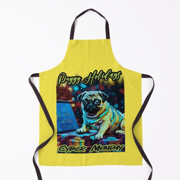 Item preview, Pug HAPPY HOLIDAYS 61 CYBER MONDAY PUGGY HOLIDAYS designed and sold by RedBluffTraders.