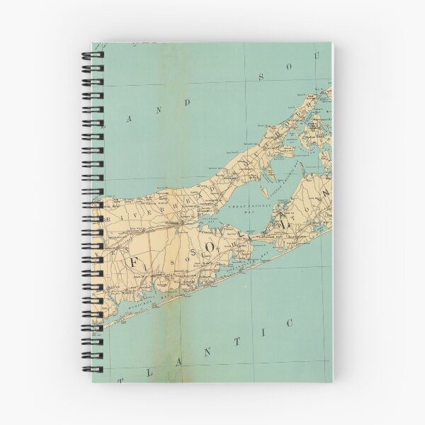 Item preview, Vintage Map of Suffolk County NY (1895) designed and sold by BravuraMedia.