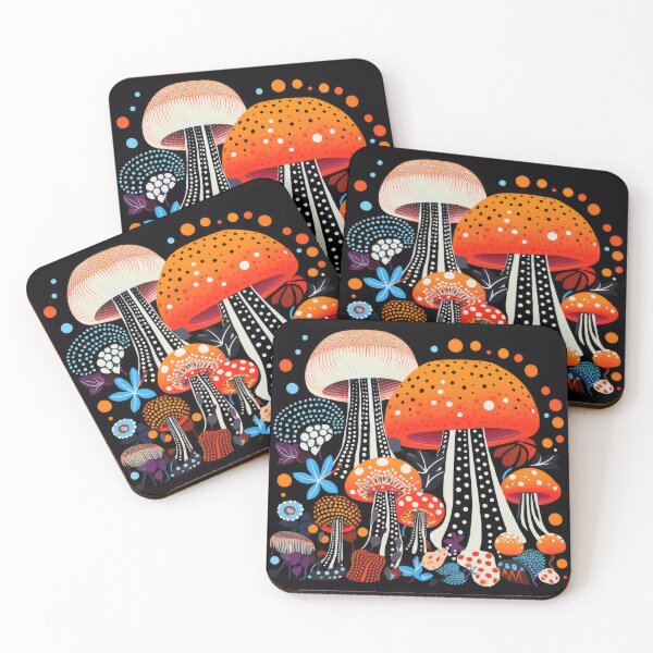 Item preview, Colorful Mushrooms designed and sold by GulDesignCo.