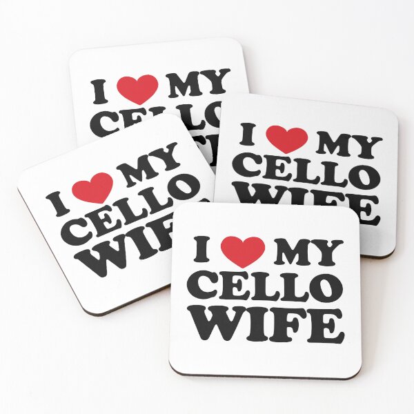 Item preview, I love my cello wife - cellist gift designed and sold by EmeraldMusic.