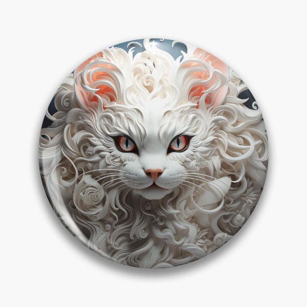 Item preview, Bewitching White Cat designed and sold by OldNewAmbient.