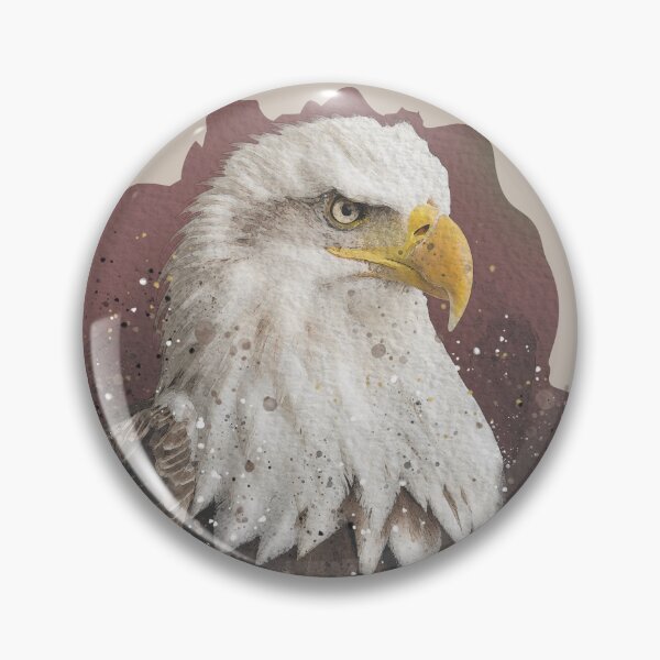 Item preview, Bald Eagle head in watercolor designed and sold by antonietta40.