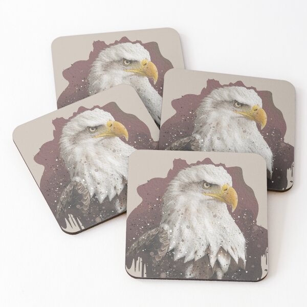 Item preview, Bald Eagle head in watercolor designed and sold by antonietta40.