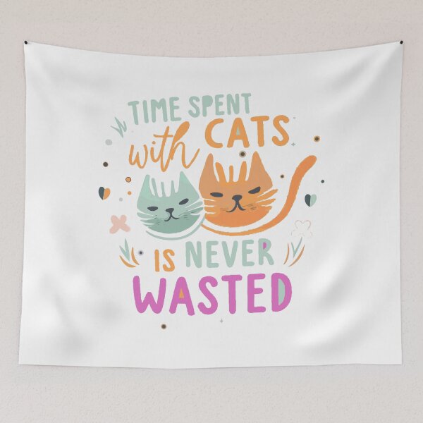 Item preview, Purr-fect Moments: Embracing the Value of Time with Cats designed and sold by Attire mukashaf.
