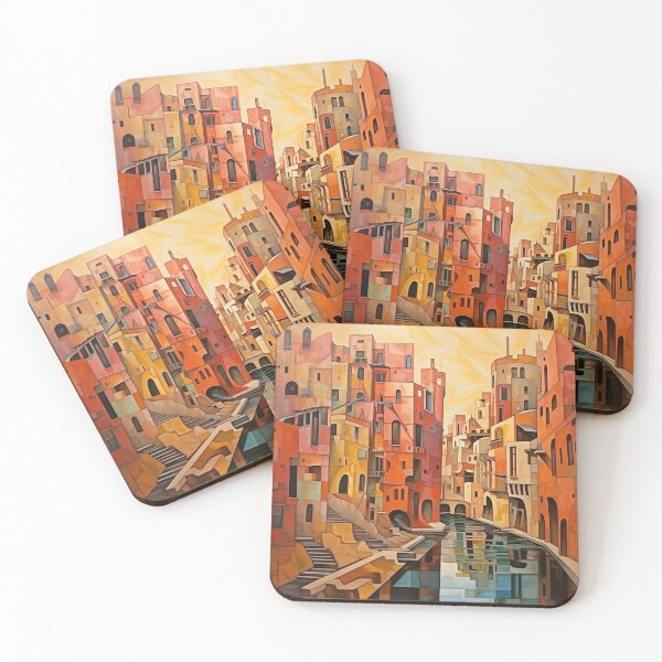Item preview, geometric cityscape   designed and sold by nickmoore1986.