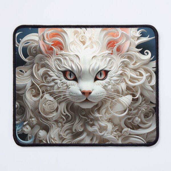 Item preview, Bewitching White Cat designed and sold by OldNewAmbient.