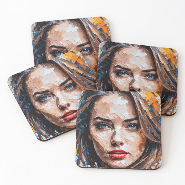 Item preview, Abstract art painting of a woman's face designed and sold by Giuseppe Cammino.