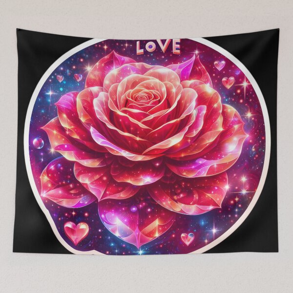 Item preview, Magical red rose saying "I love you" designed and sold by AI-Only Creations.