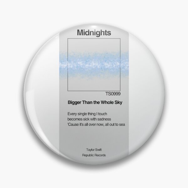 Item preview, TAYLOR SWIFT - Bigger Than the Whole Sky - Paint Swatch Design designed and sold by LenasVersion.