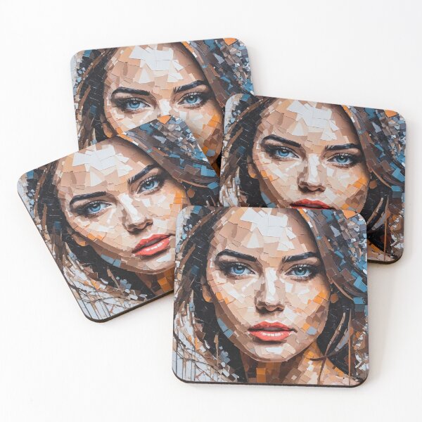 Item preview, Abstract art painting of a woman's face designed and sold by Giuseppe Cammino.