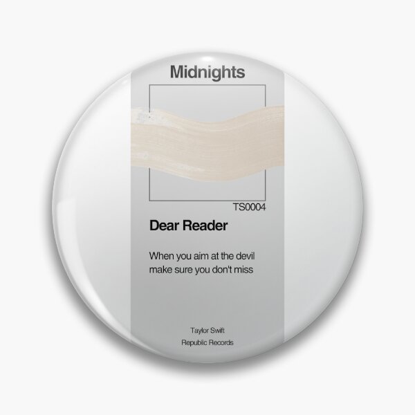 Item preview, TAYLOR SWIFT - Dear Reader - Paint Swatch Design designed and sold by LenasVersion.