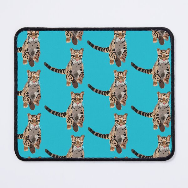 Item preview, C is for Clouded Leopard, Clouded Leopard Illustration – Exotic Big Cat Art for Wildlife Lovers designed and sold by PrettylittlepastelUk.