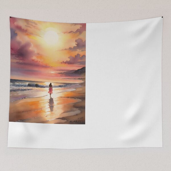 Item preview, Sunset Serenade: Golden Hour Beach Bliss designed and sold by PanoramaPrints.