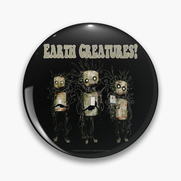 Item preview, Earth Creatures With Square Heads  -  For DARK Backgrounds designed and sold by The Imagination Source™.