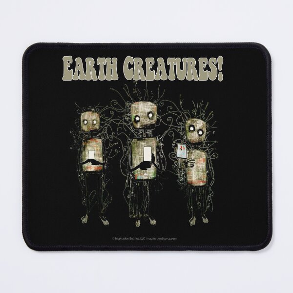 Item preview, Earth Creatures With Square Heads - For DARK Backgrounds designed and sold by The Imagination Source™.