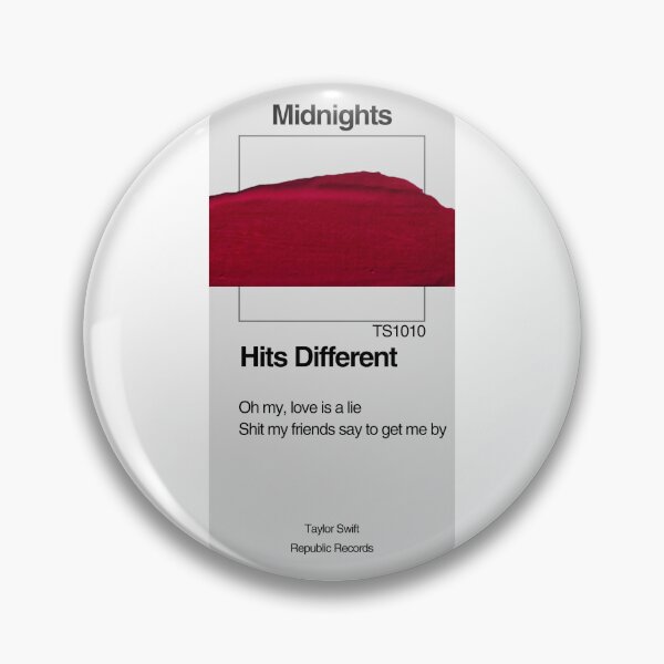Item preview, TAYLOR SWIFT - Hits Different - Paint Swatch Design designed and sold by LenasVersion.