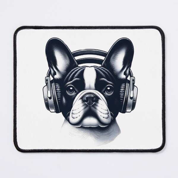 Item preview, Dog with Headphones - French Bulldog designed and sold by Truck Stop One.