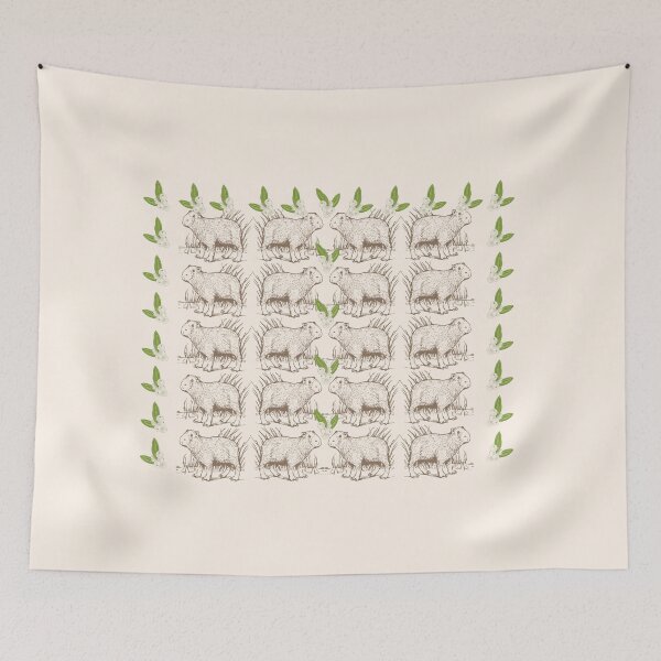Item preview, Capybara Christmas pattern designed and sold by AnnDard.