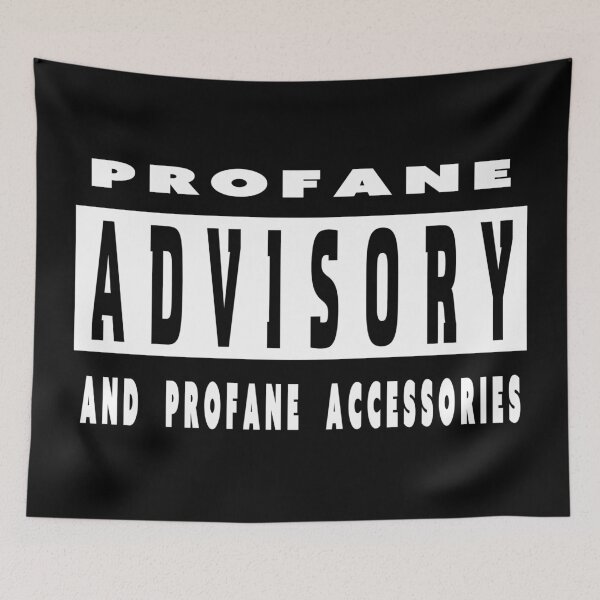 Item preview, Profane Advisory - Music Warning Parody designed and sold by Fanarchist.