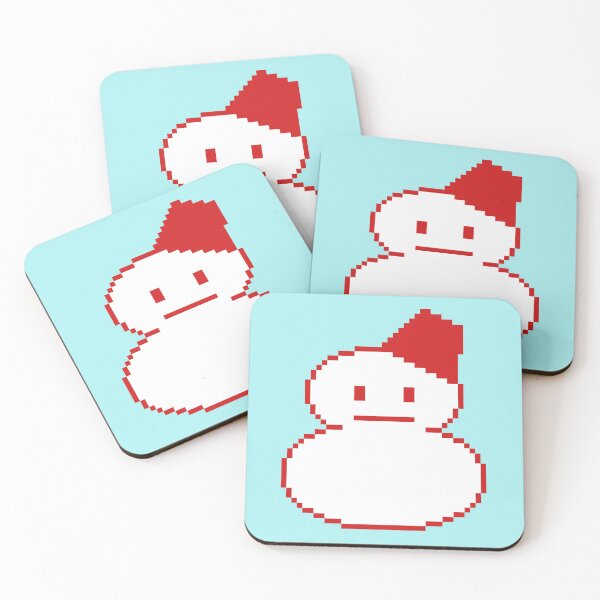 Item preview, Cute Japanese Unicode Snowman U+2603 Pixel Art V1 designed and sold by HeatherUnderground.