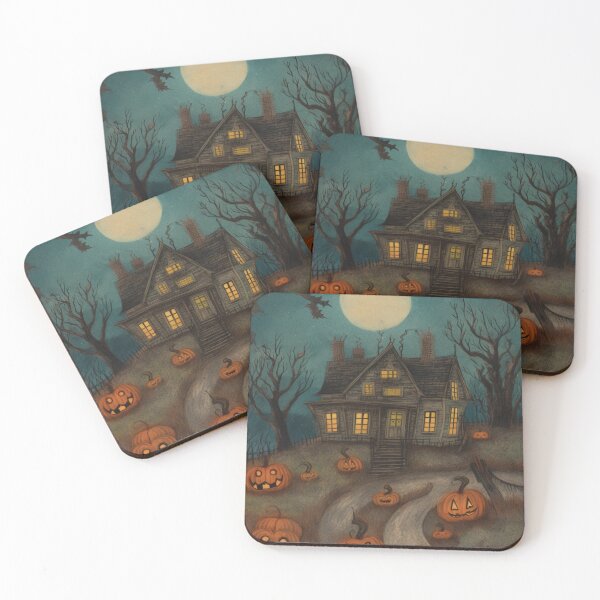 Item preview, Gloomy Vibrant Whimsigoth Moody Autumn Fall Halloween Scene Cozy Fall Night  designed and sold by AmandaArcane.