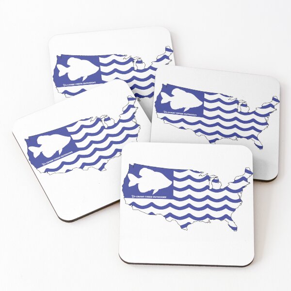 Item preview, Crappie Nation, White and Blue Flag designed and sold by CraneCreek.