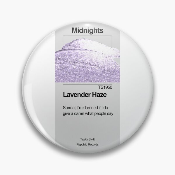 Item preview, TAYLOR SWIFT - Lavender Haze - Paint Swatch Design designed and sold by LenasVersion.