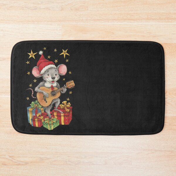 Item preview, CHRISTMAS MOUSE SINGING AND PLAYING GUITAR designed and sold by Meandmyshop.