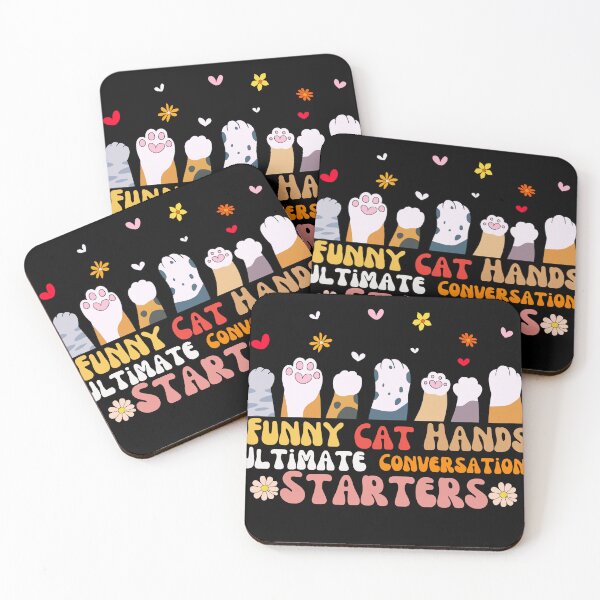 Item preview, Funny Cat Hands The Ultimate Conversation Starters  designed and sold by CasmariaOnlineShop -.