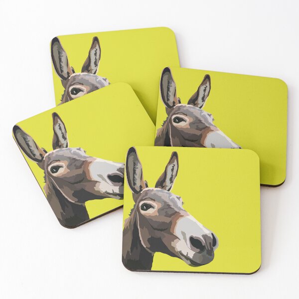 Item preview, D is for Donkey,Donkey Design – Cute & Charming Farm Animal Art designed and sold by PrettylittlepastelUk.