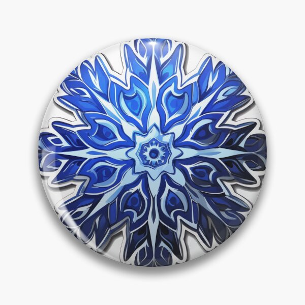 Item preview, Deep Blue Snowflake designed and sold by MotoManDan.