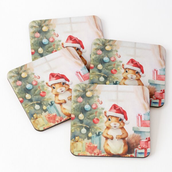 Item preview, Watercolour Christmas Squirrel designed and sold by NikkiBear67.