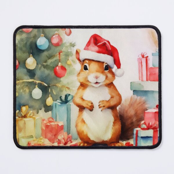 Item preview, Watercolour Christmas Squirrel designed and sold by NikkiBear67.