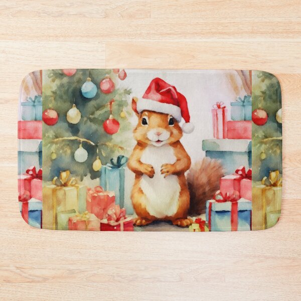 Item preview, Watercolour Christmas Squirrel designed and sold by NikkiBear67.