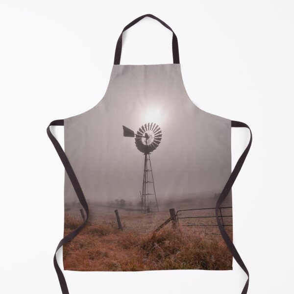Item preview, foggy windmill designed and sold by RustyTinGallery.
