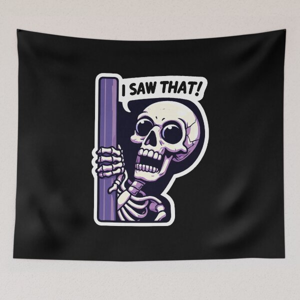 Item preview, I SAW THAT meme Skeleton designed and sold by plushism.