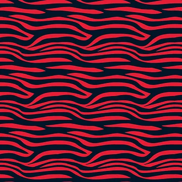 Artwork thumbnail, Red Zebra Style Pattern by Patternliss