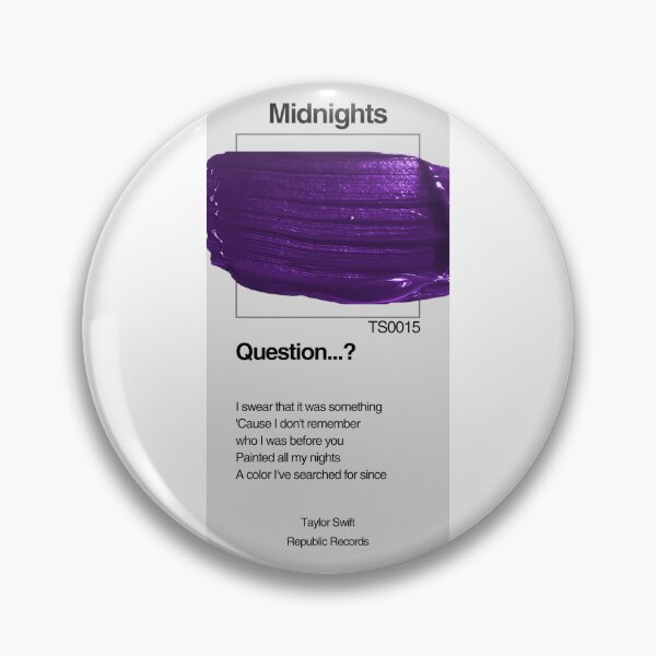 Item preview, TAYLOR SWIFT - Question...? - Paint Swatch Design designed and sold by LenasVersion.