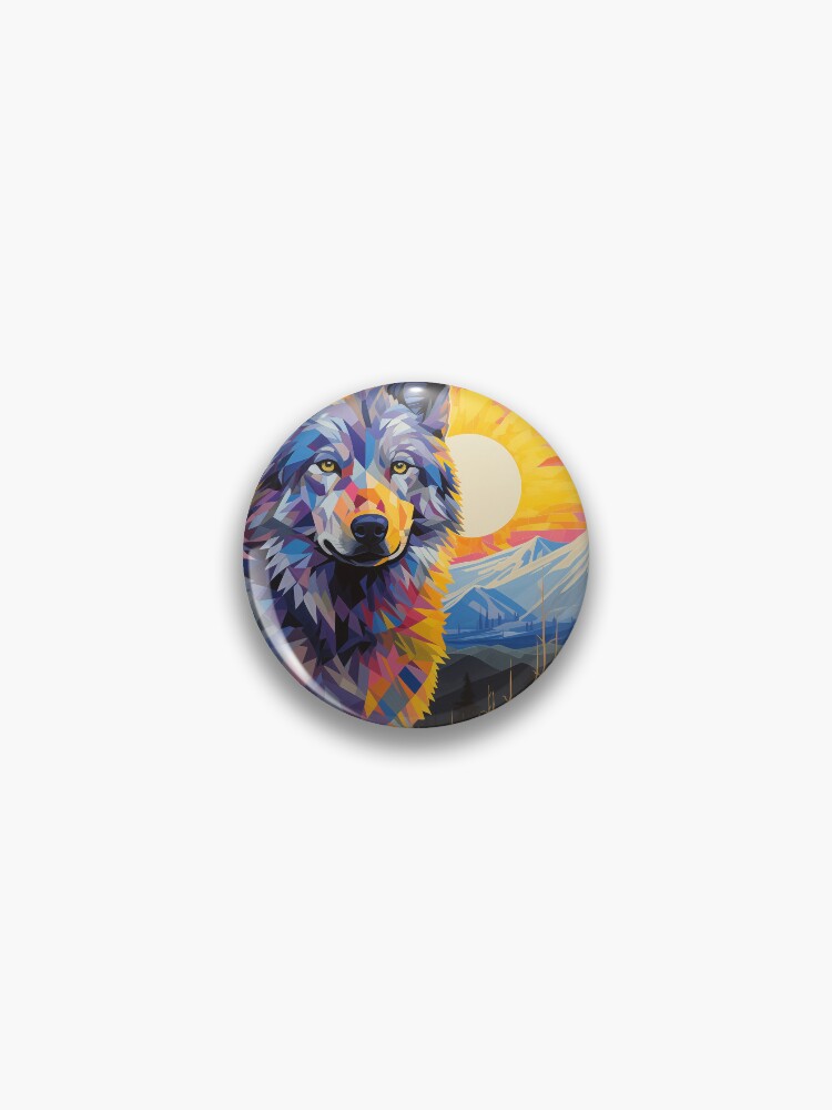 Thumbnail 1 von 3, Button, wolf mountain designt und verkauft von nickmoore1986.