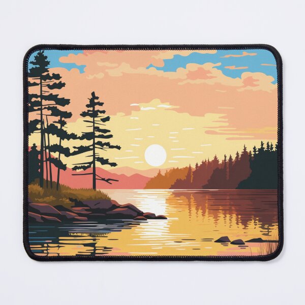 Item preview, A Pop Art Travel Print of Lake Hubert - Minnesota  designed and sold by StudioRedKoala.